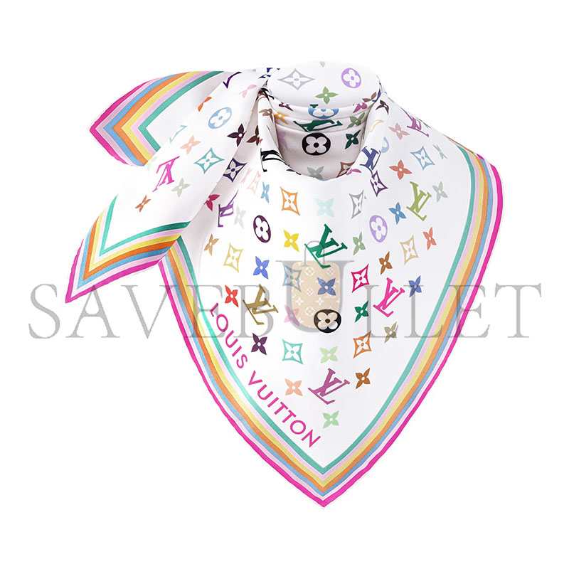 l0*is V*t0n murakami lv x tm monogram multicolor square 90 m94967 (90*90cm)